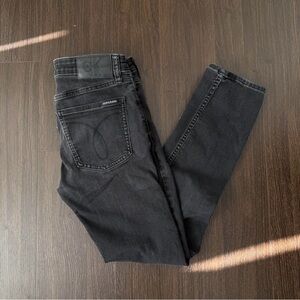 Calvin Klein Men's Slim Straight Jeans - Dark Gray